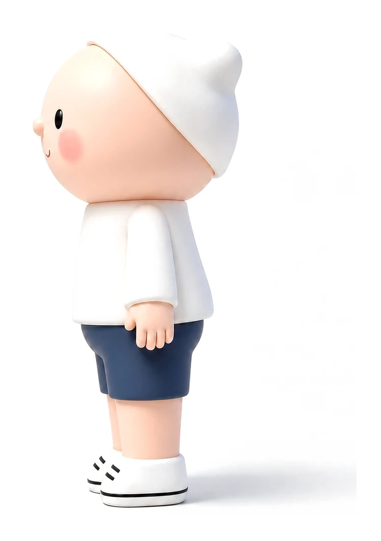 卜卜的 3D 形象侧面