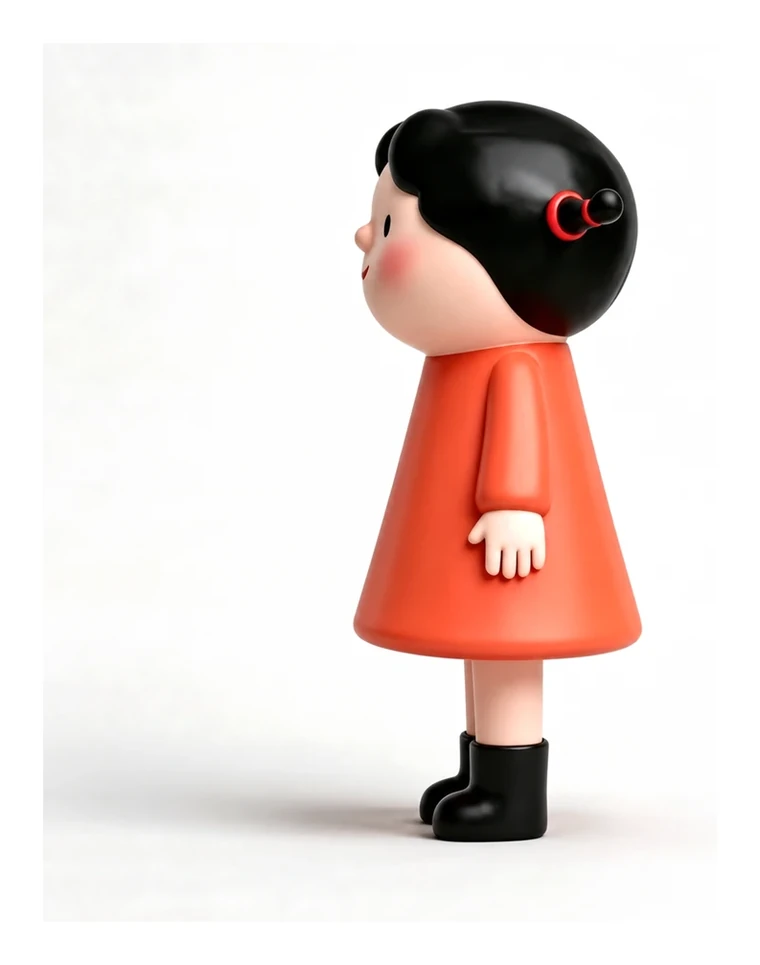 点点的 3D 形象侧面